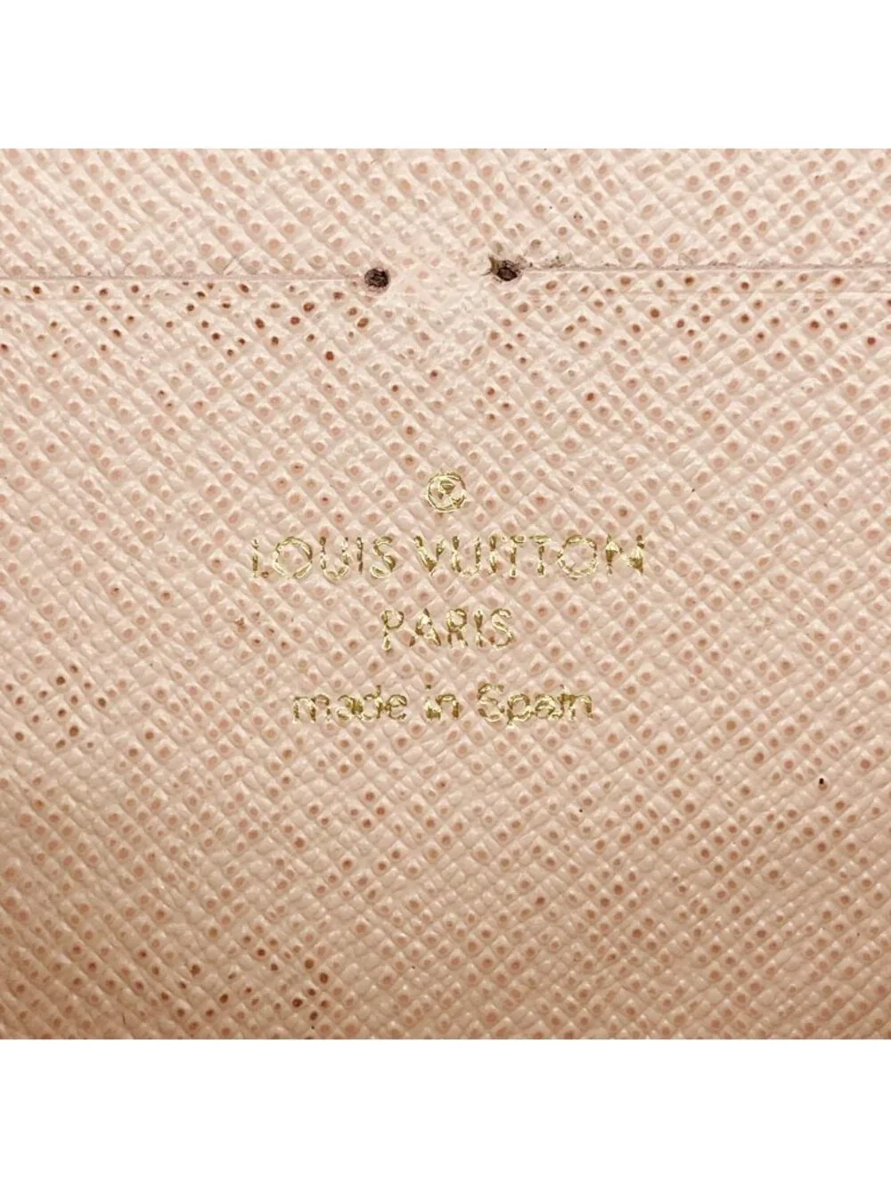 Louis Vuitton Wallet Damier Azur Portefeuille Clemence White Rose Ballerine